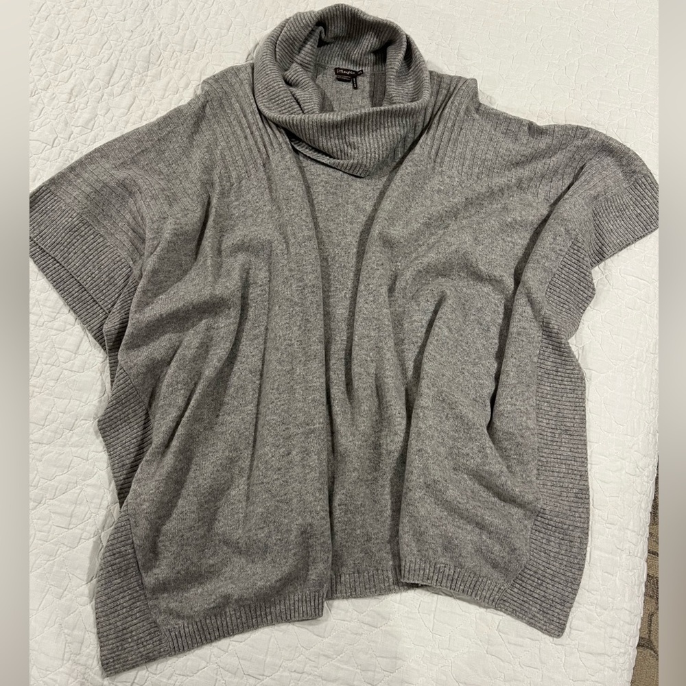 EUC J McLaughlin 100% cashmere cowl neck poncho M/L